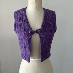 Vintage Quilted India Cotton Vest
